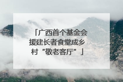 广西首个基金会援建长者食堂成乡村“敬老客厅”