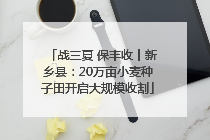 战三夏 保丰收丨新乡县：20万亩小麦种子田开启大规模收割