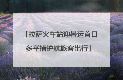 拉萨火车站迎暑运首日 多举措护航旅客出行