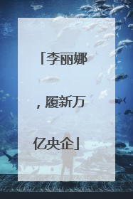 李丽娜，履新万亿央企