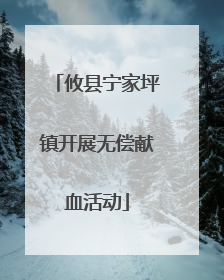 攸县宁家坪镇开展无偿献血活动