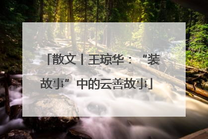 散文丨王琼华:“装故事”中的云善故事