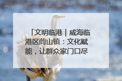 文明临港｜威海临港区蔄山镇：文化赋能，让群众家门口尽享幸福生活