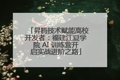 昇腾技术赋能高校开发者：福建江夏学院 AI 训练营开启实战进阶之路