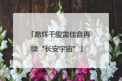易烊千玺雷佳音再续“长安宇宙”