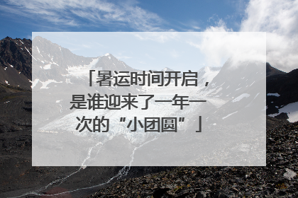 暑运时间开启，是谁迎来了一年一次的“小团圆”