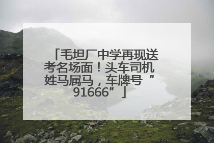 毛坦厂中学再现送考名场面！头车司机姓马属马，车牌号“91666”