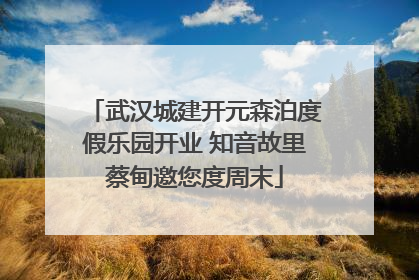 武汉城建开元森泊度假乐园开业 知音故里蔡甸邀您度周末