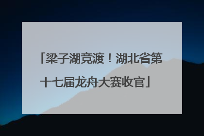 梁子湖竞渡！湖北省第十七届龙舟大赛收官