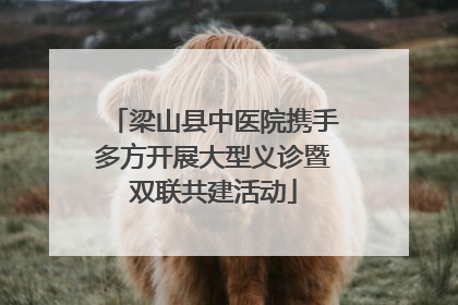 梁山县中医院携手多方开展大型义诊暨双联共建活动