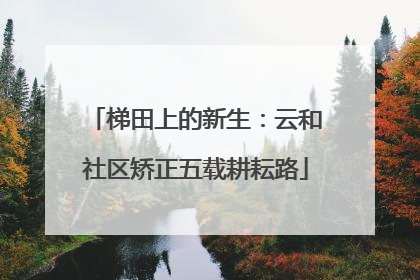 梯田上的新生：云和社区矫正五载耕耘路