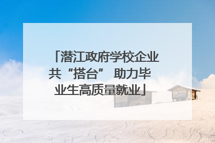 潜江政府学校企业共“搭台” 助力毕业生高质量就业