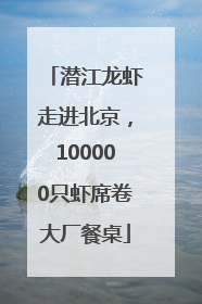 潜江龙虾走进北京，100000只虾席卷大厂餐桌