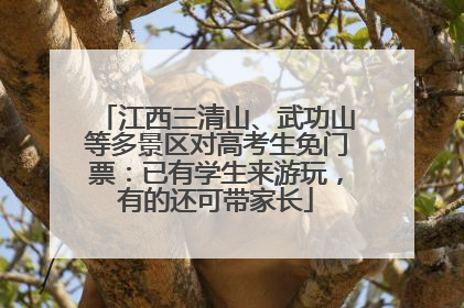 江西三清山、武功山等多景区对高考生免门票：已有学生来游玩，有的还可带家长