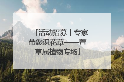 活动招募丨专家带您识花草——萱草属植物专场