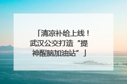 清凉补给上线！武汉公交打造“提神醒脑加油站”