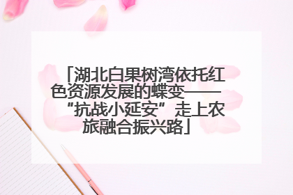 湖北白果树湾依托红色资源发展的蝶变——“抗战小延安”走上农旅融合振兴路