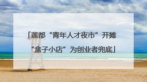 莲都“青年人才夜市”开摊 “盒子小店”为创业者兜底