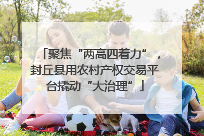 聚焦“两高四着力”，封丘县用农村产权交易平台撬动“大治理”