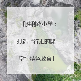 胜利路小学：打造“行走的课堂”特色教育