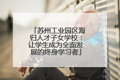 苏州工业园区海归人才子女学校：让学生成为全面发展的终身学习者