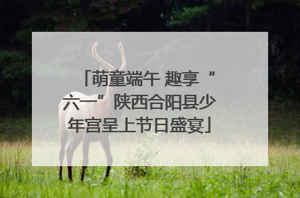 萌童端午 趣享“六一”陕西合阳县少年宫呈上节日盛宴