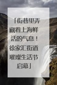 街巷里弄藏着上海鲜活的气息！徐家汇街道璀璨生活节启幕
