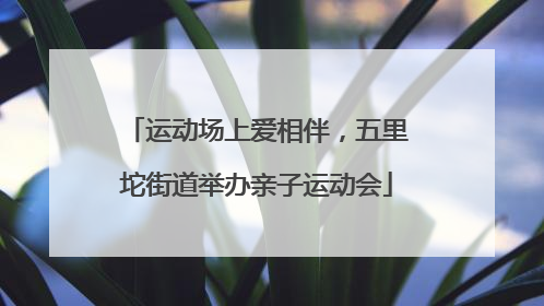 运动场上爱相伴，五里坨街道举办亲子运动会