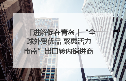 进解促在青岛｜“全球外贸优品 聚惠活力市南”出口转内销进商超专场活动启动