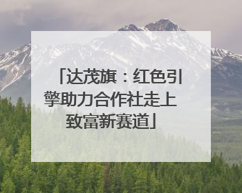 达茂旗：红色引擎助力合作社走上致富新赛道