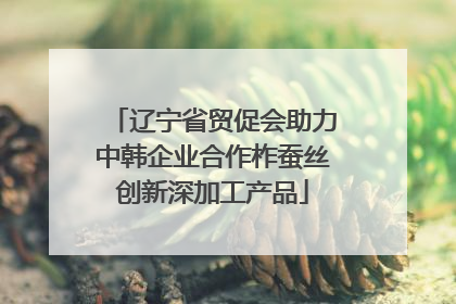辽宁省贸促会助力中韩企业合作柞蚕丝创新深加工产品
