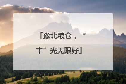 豫北粮仓，“丰”光无限好