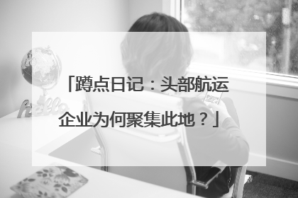 蹲点日记：头部航运企业为何聚集此地？