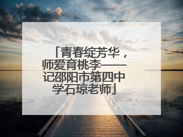 青春绽芳华，师爱育桃李——记邵阳市第四中学石琼老师