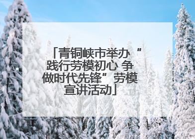 青铜峡市举办“践行劳模初心 争做时代先锋”劳模宣讲活动