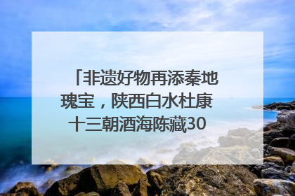 非遗好物再添秦地瑰宝，陕西白水杜康十三朝酒海陈藏30年别具一格