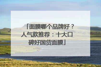 面膜哪个品牌好？人气款推荐：十大口碑好国货面膜