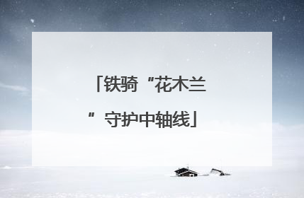 铁骑“花木兰”守护中轴线