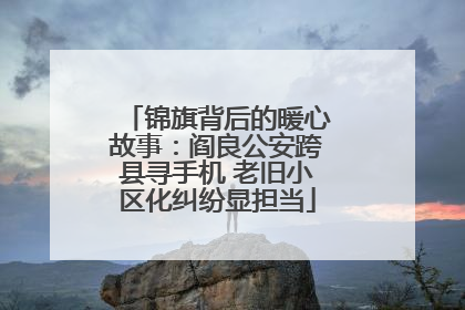 锦旗背后的暖心故事：阎良公安跨县寻手机 老旧小区化纠纷显担当