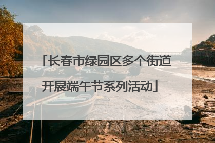 长春市绿园区多个街道开展端午节系列活动