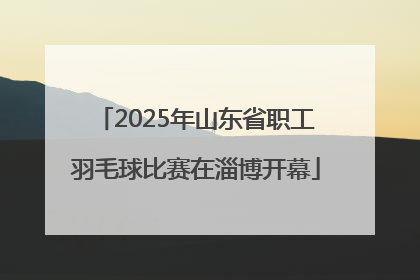 2025年山东省职工羽毛球比赛在淄博开幕