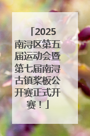 2025南浔区第五届运动会暨第七届南浔古镇桨板公开赛正式开赛！