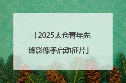2025太仓青年先锋影像季启动征片