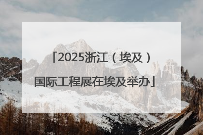 2025浙江（埃及）国际工程展在埃及举办
