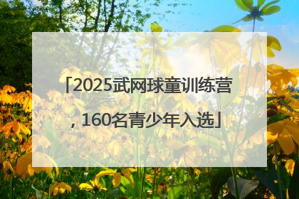 2025武网球童训练营，160名青少年入选