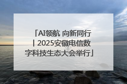AI领航 向新同行丨2025安徽电信数字科技生态大会举行